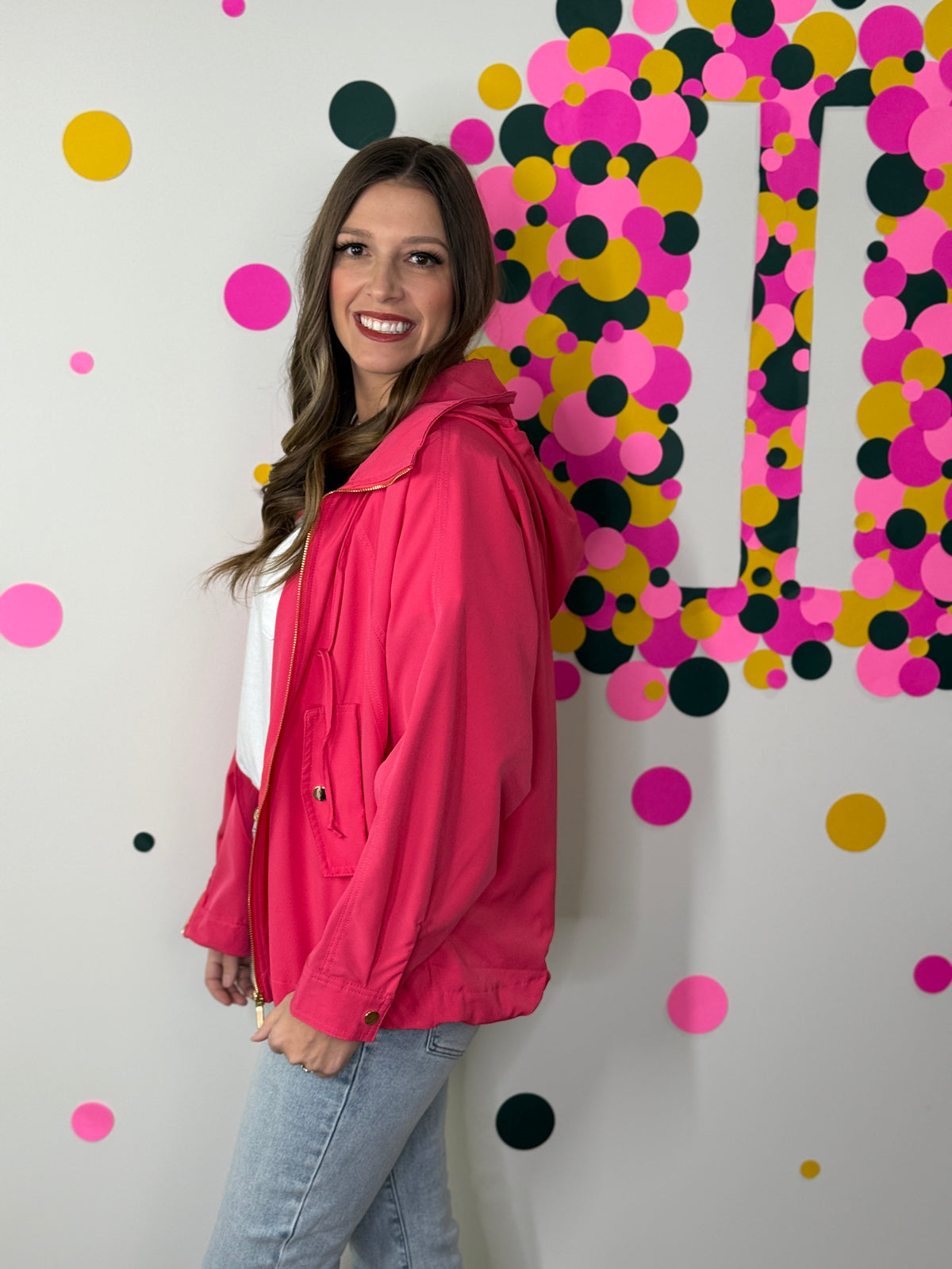 The Luna Spring Jacket - Coral (Small - 3X)