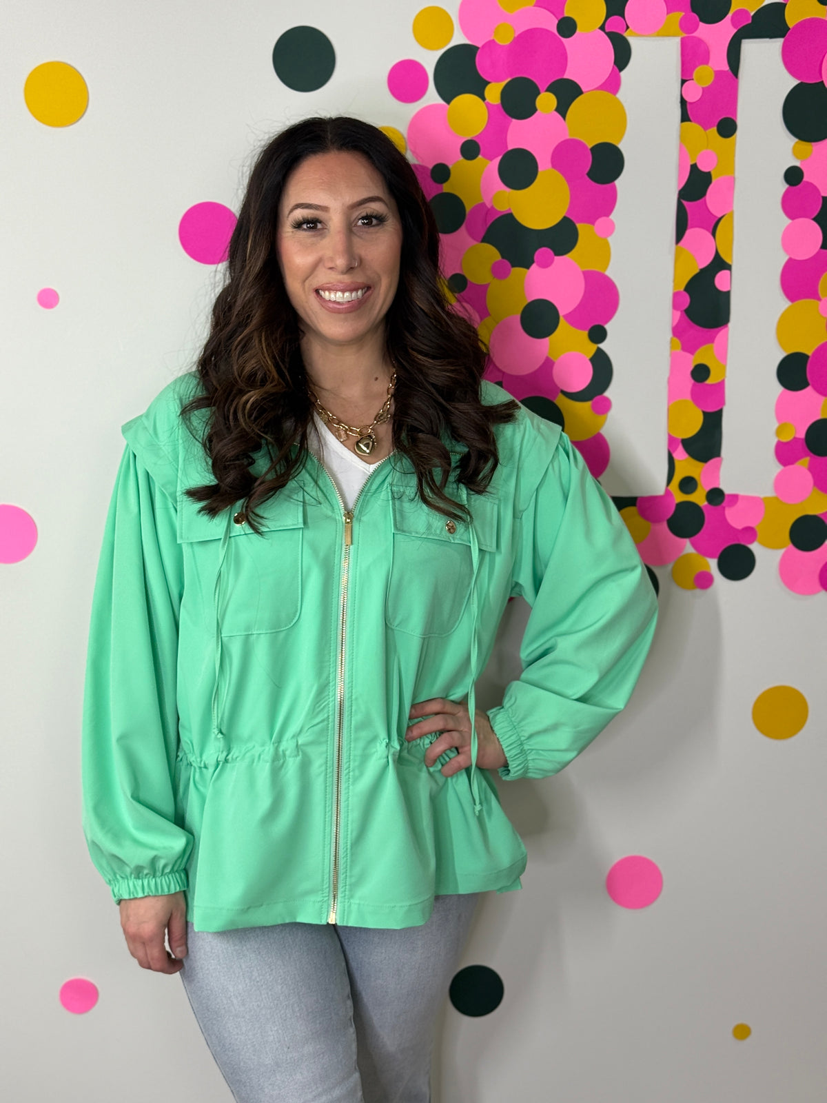 The Luna Spring Jacket - Mint (Small - 3X)