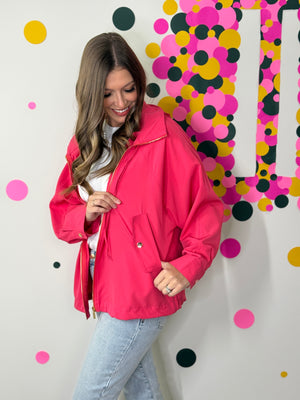 The Aria Spring Jacket - Coral (Small - 3X)