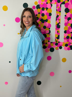 The Aria Spring Jacket - Blue (Small - 3X)