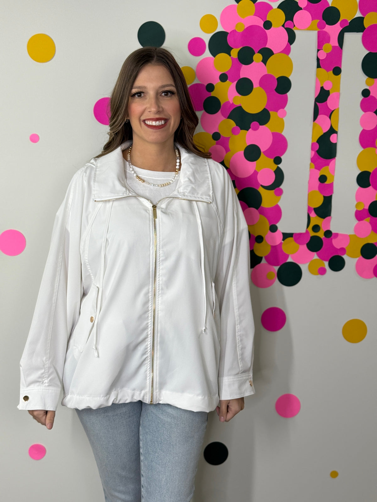 The Aria Spring Jacket - White (Small - 3X)