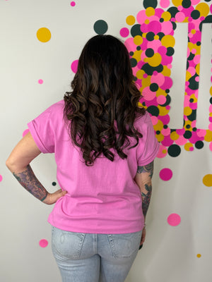 The Front Pocket Cuffed Basic - Candy Pink