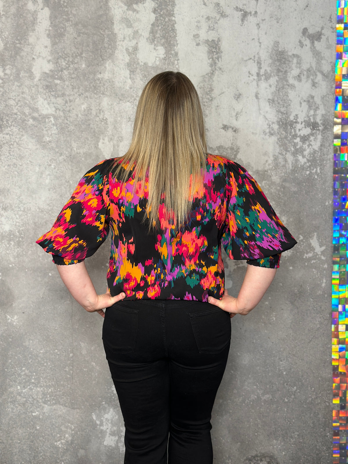 Bright Abstract Blouse