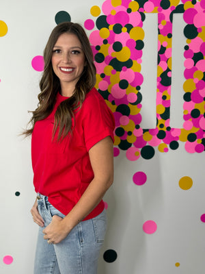 The Front Pocket Cuffed Basic -Ruby