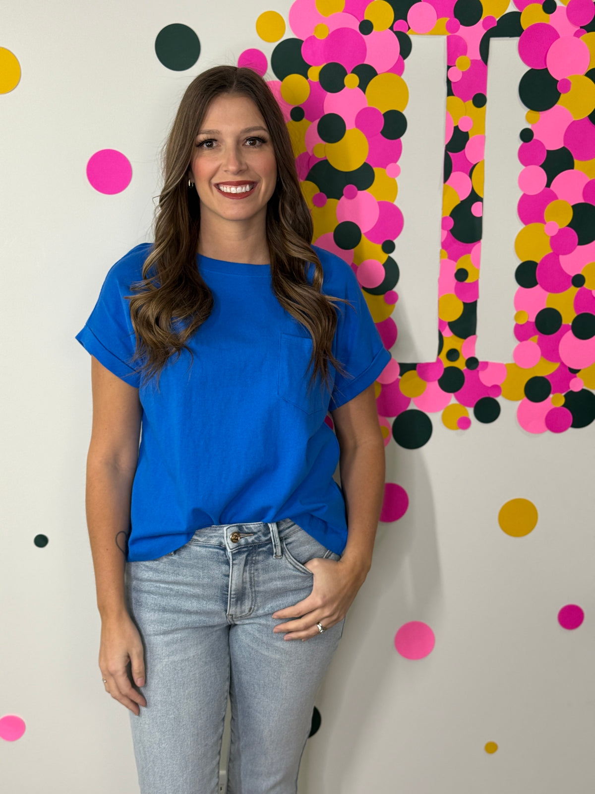 The Front Pocket Cuffed Basic - Ocean Blue