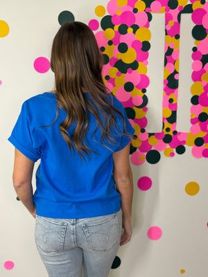 The Front Pocket Cuffed Basic - Ocean Blue