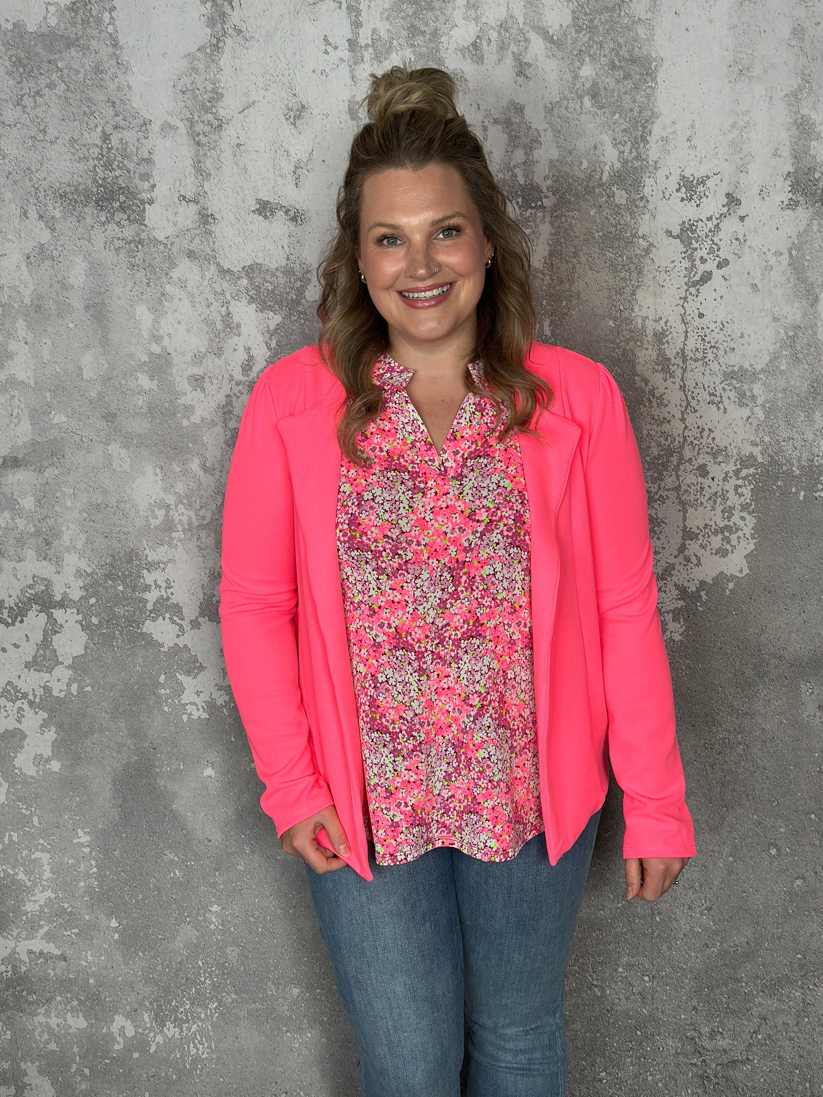 The Bentley Blazer - Neon Pink (Small - 3X) - FINAL SALE