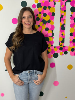 The Front Pocket Cuffed Basic - Black