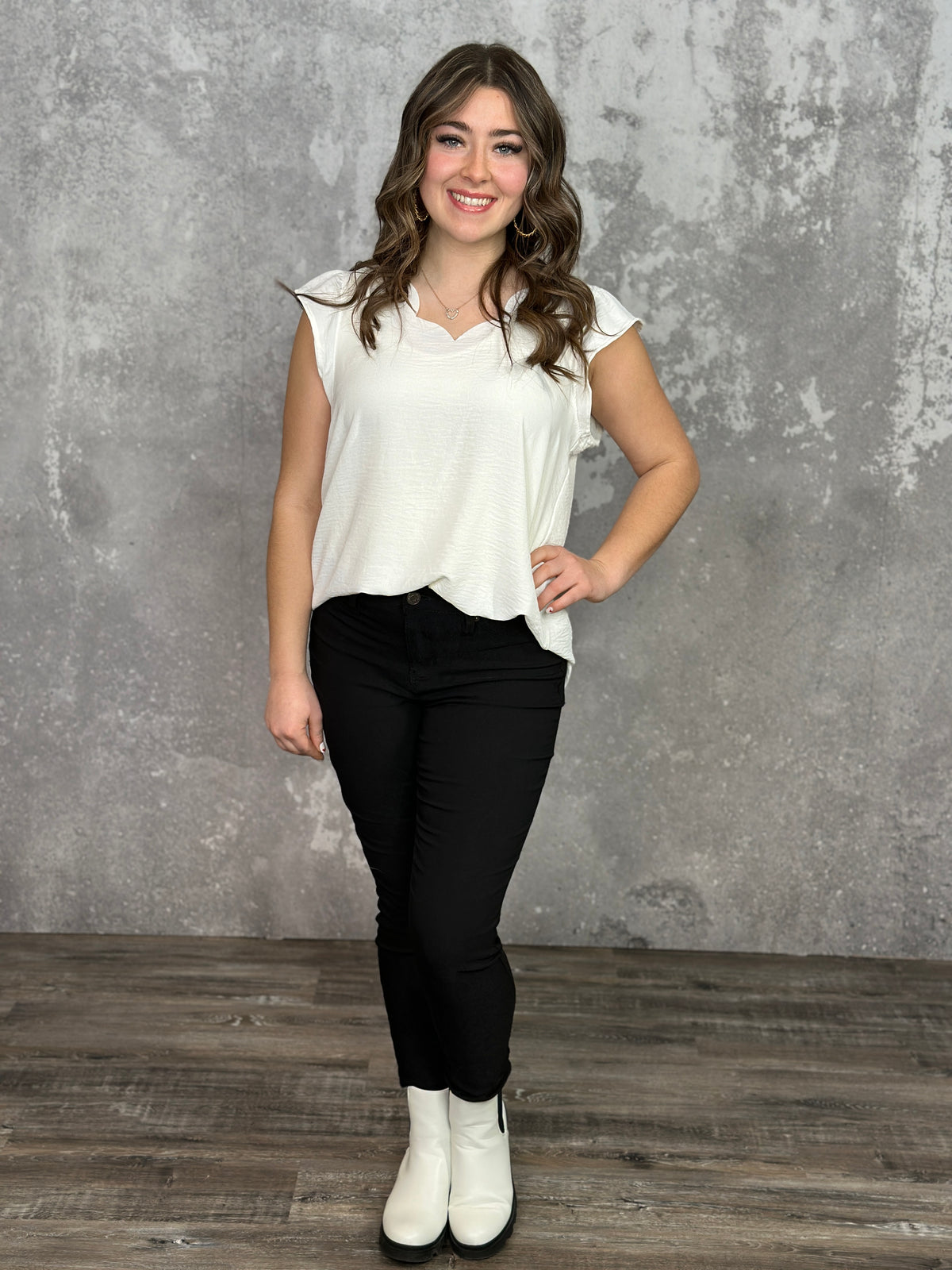 Hyperstretch Skinny Mid rise Pant - Black   (Small - 3X)