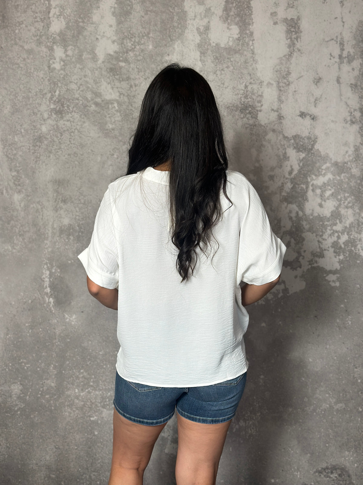 Short Sleeve Airflow Top  - White (Small - 2X) - FINAL SALE