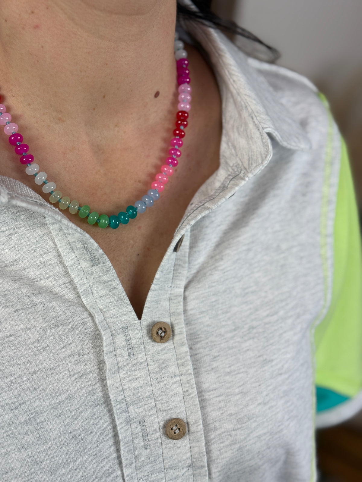 Multibead Necklace - Tropical Punch