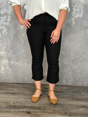 Hyperstretch Micro Flare Crop Pant - Black (Small - 3X)