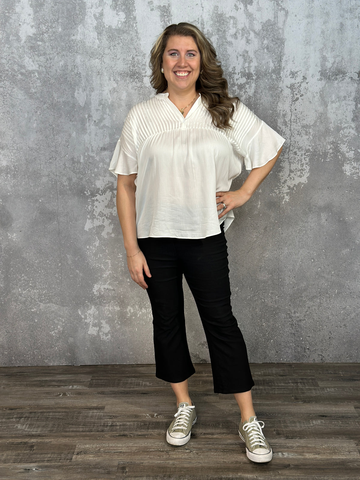 Hyperstretch Micro Flare Crop Pant - Black (Small - 3X)