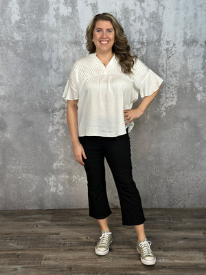 Hyperstretch Micro Flare Crop Pant - Black (Small - 3X)