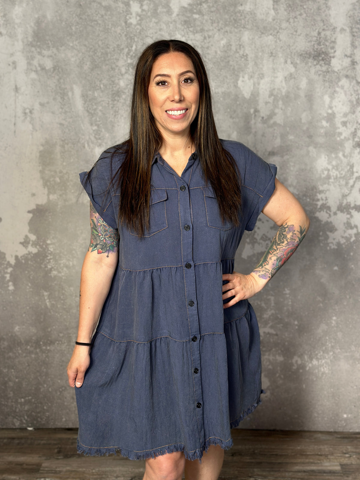 The Scarlett Dress - Denim (Small - 2X)