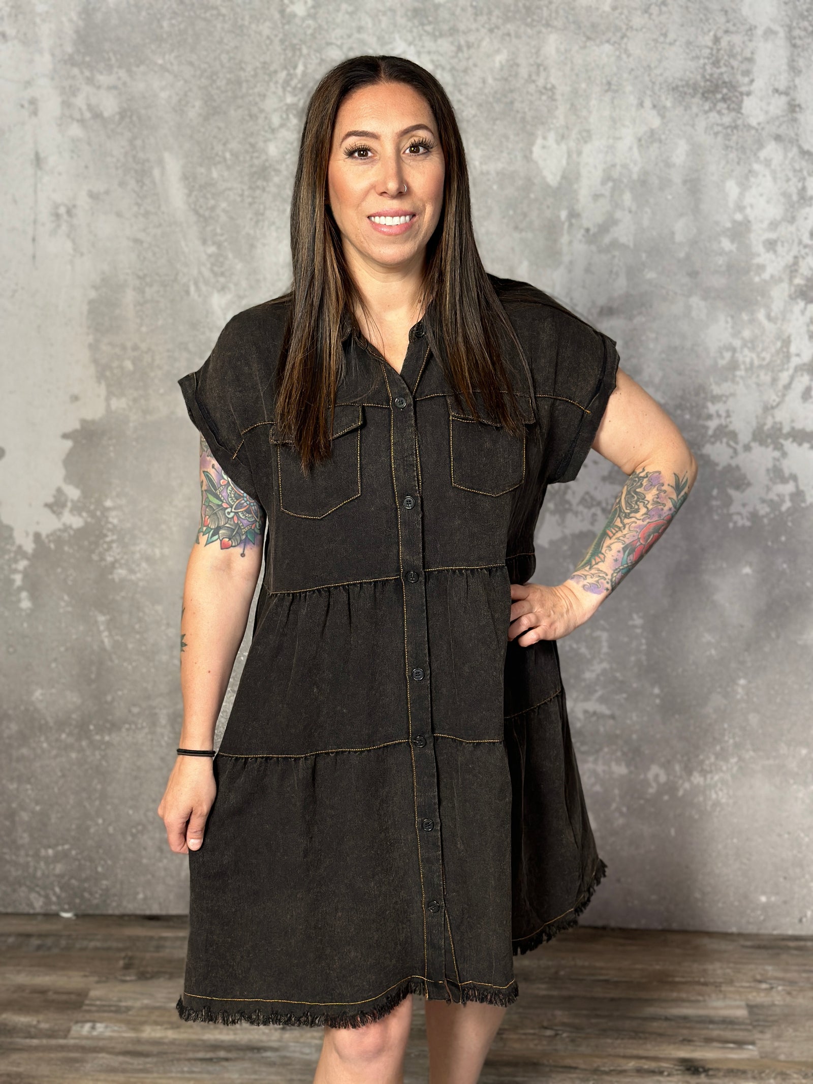 The Scarlett Dress - Black (Small - 2X)