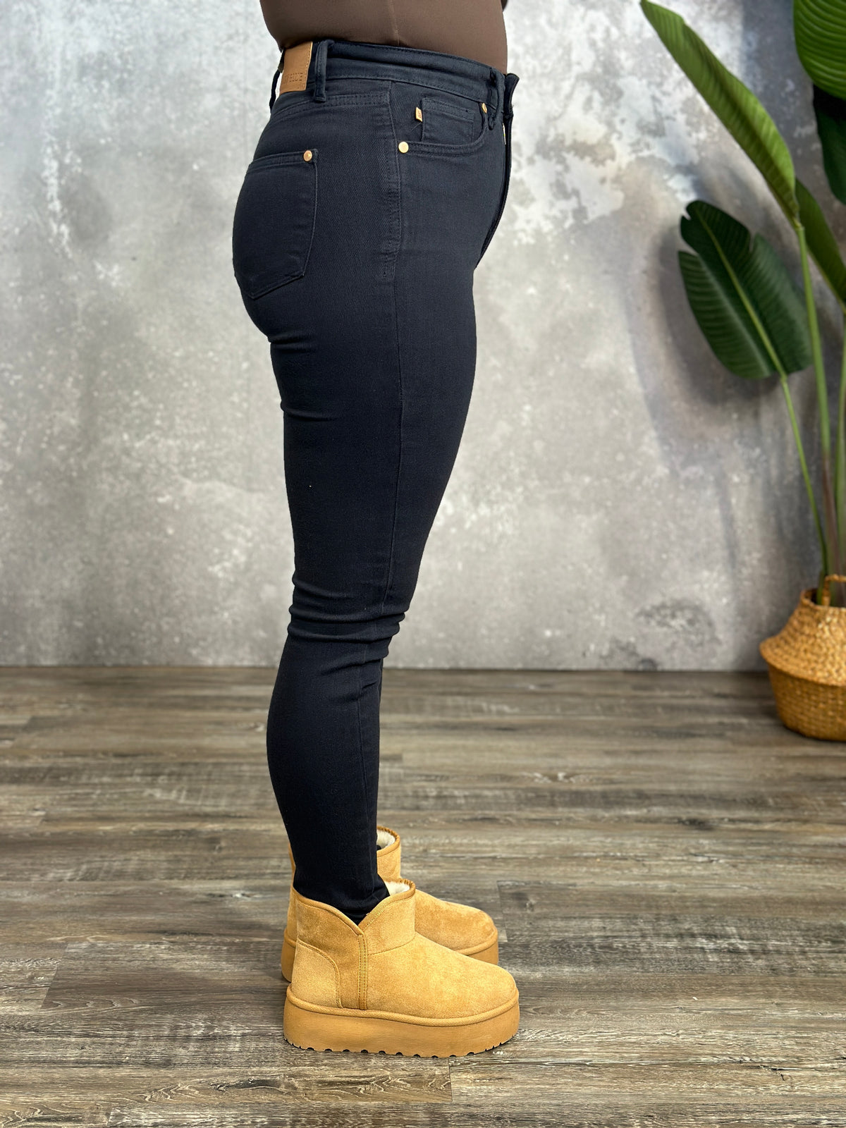 Judy Blue Navy Garment Dyed High Rise Tummy Control Skinny Jean - FINAL SALE
