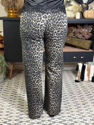 RFM Leopard Wide Leg Jean (sizes 24-24W)