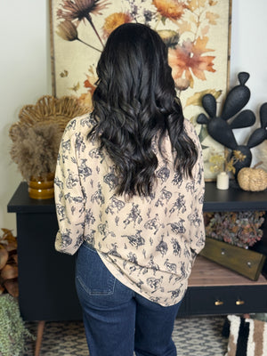 Western and Wild Blouse