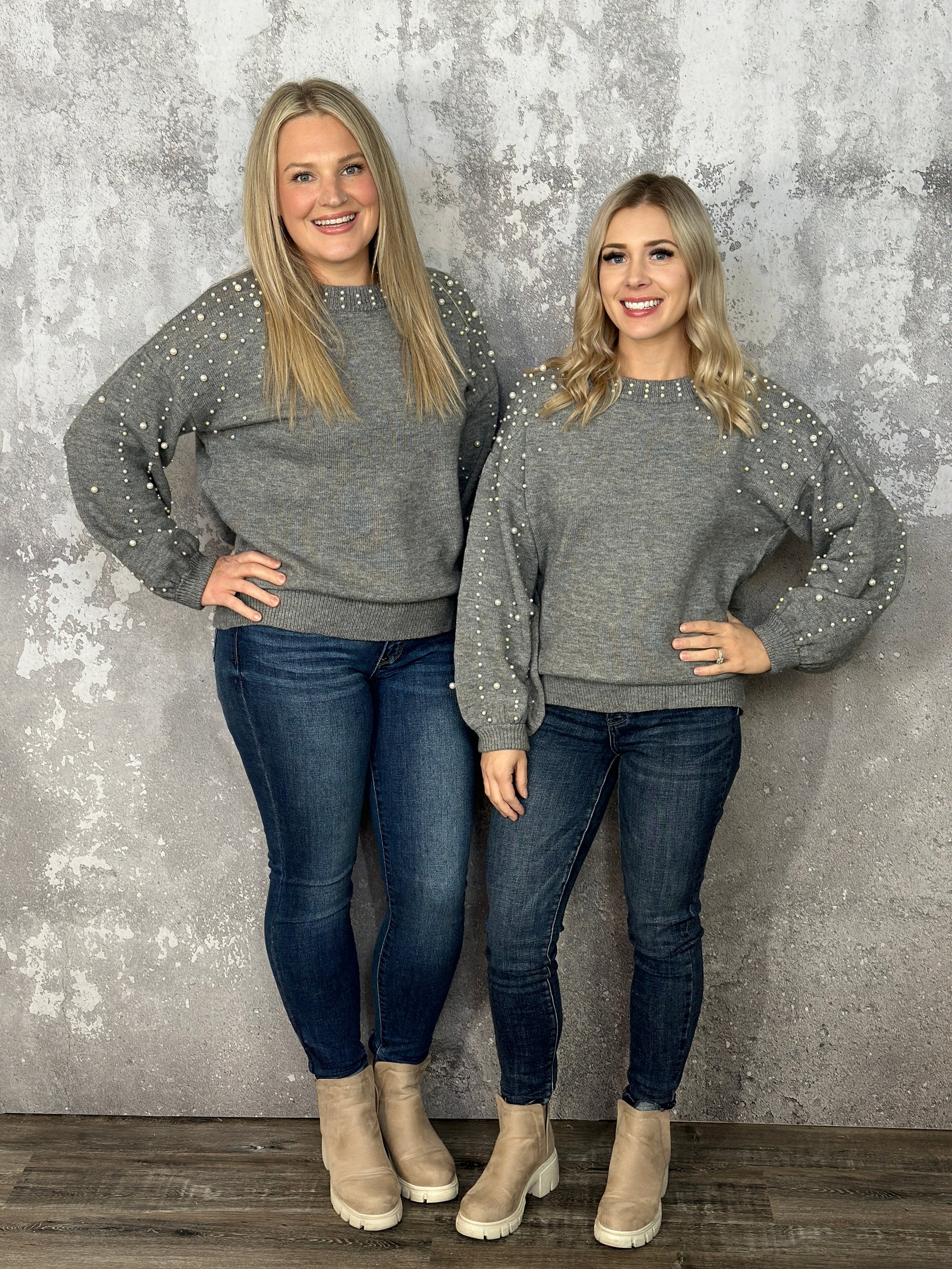 Pearl Sweater - Grey - RESTOCK