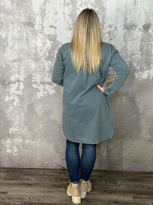 Vintage Vision Shacket - Blue - *NEW COLOR