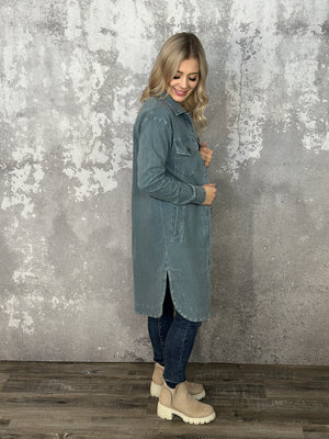 Vintage Vision Shacket - Blue - *NEW COLOR