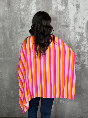 Summer Stripe Kimono (Regular and Plus) - BIRTHDAY DEAL - FINAL SALE