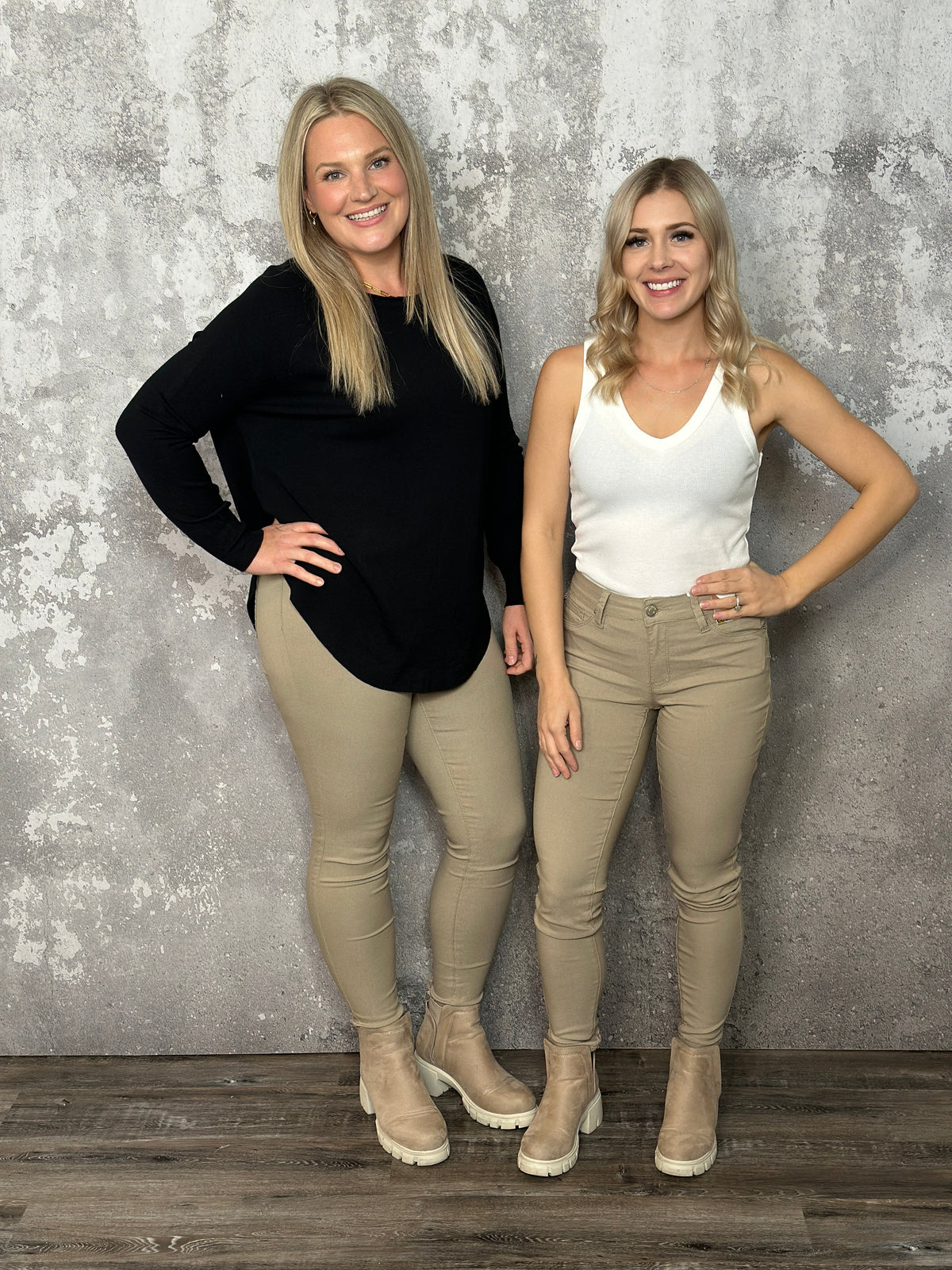 Hyperstretch Skinny Mid rise Pant - Taupe