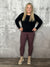 Hyperstretch Colored Skinny Mid rise Pant - Sangria (Small - 3X) *NEW Color