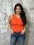 The Belinda Bodysuit - Orange (Small - 3X) FINAL SALE