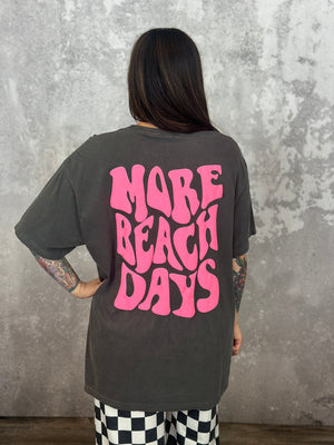 More Beach Days - Charcoal - FINAL SALE