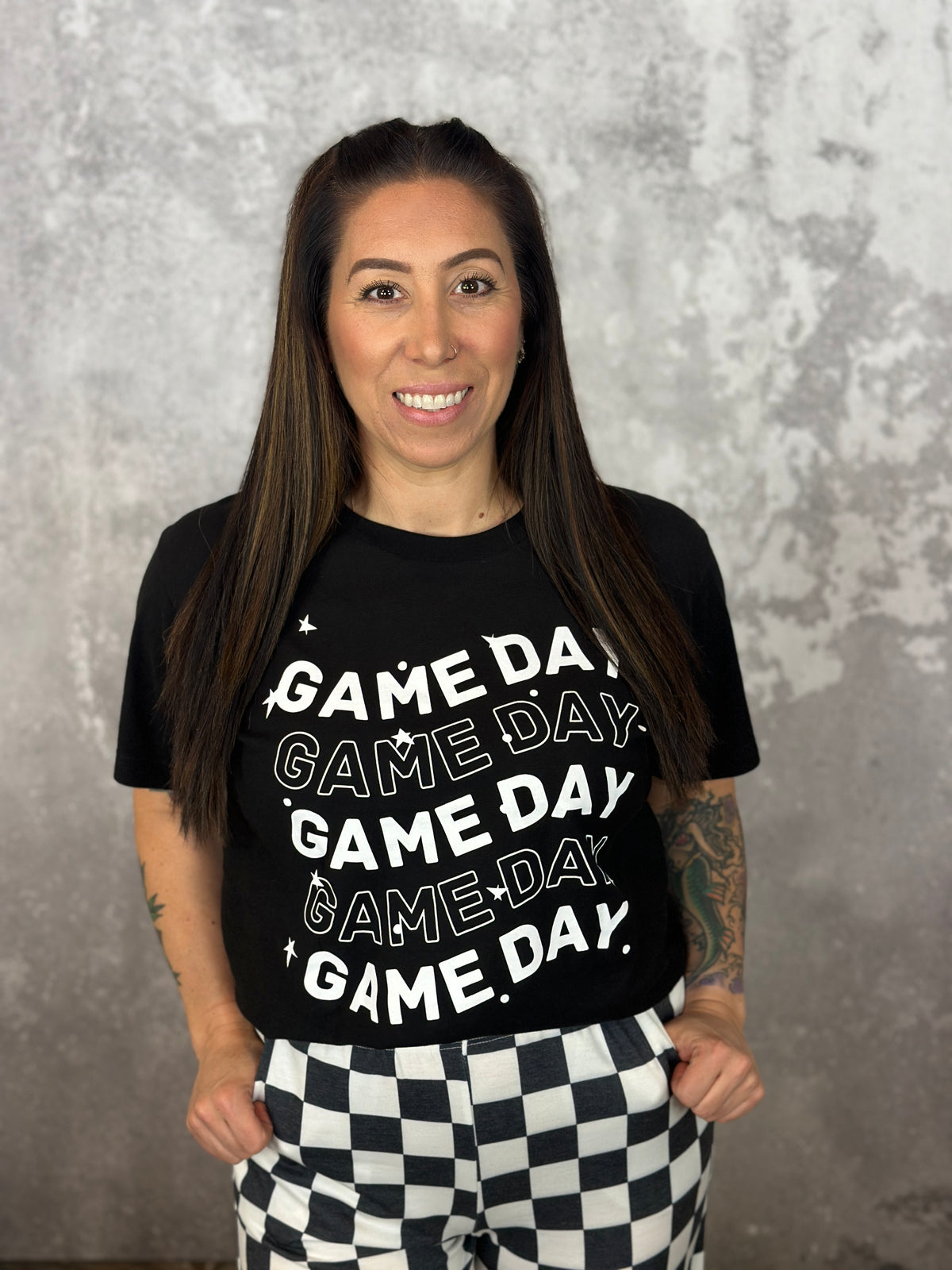 Black Gameday Star Graphic Tee