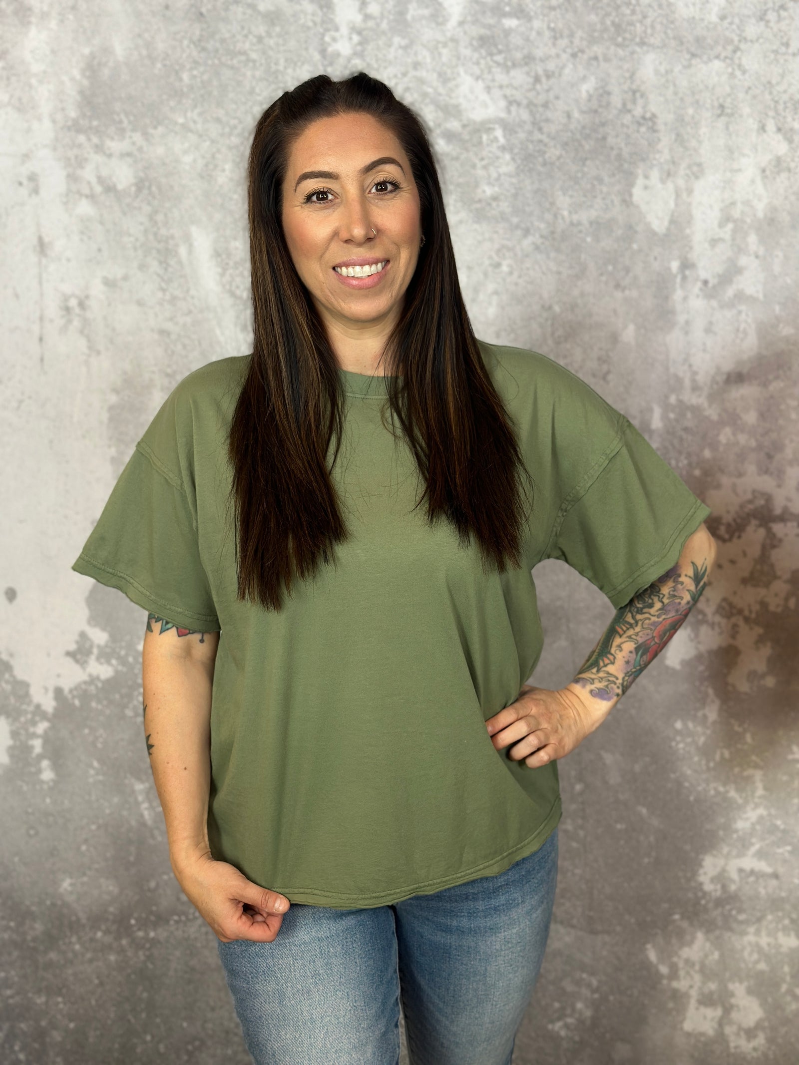 The Free Tee - Olive (Small - 3X) - BESTSELLER