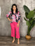 Hyperstretch Wide Leg Relaxed Fit Crop - Pink(Small - XL)