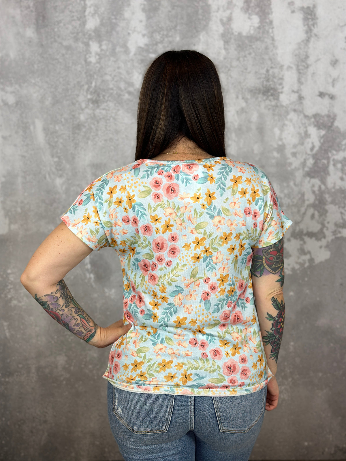 Buttery Soft Print Top - Summer Floral