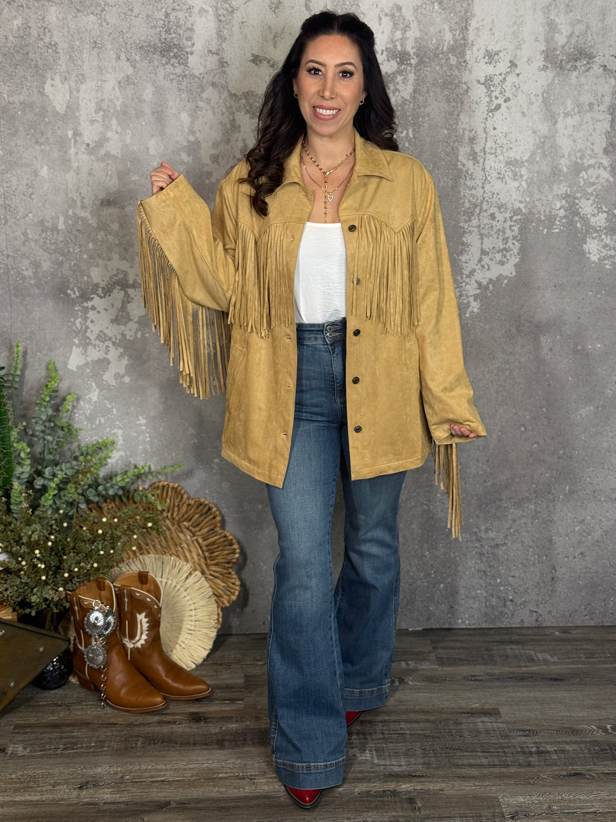 Fringe Suede Jacket
