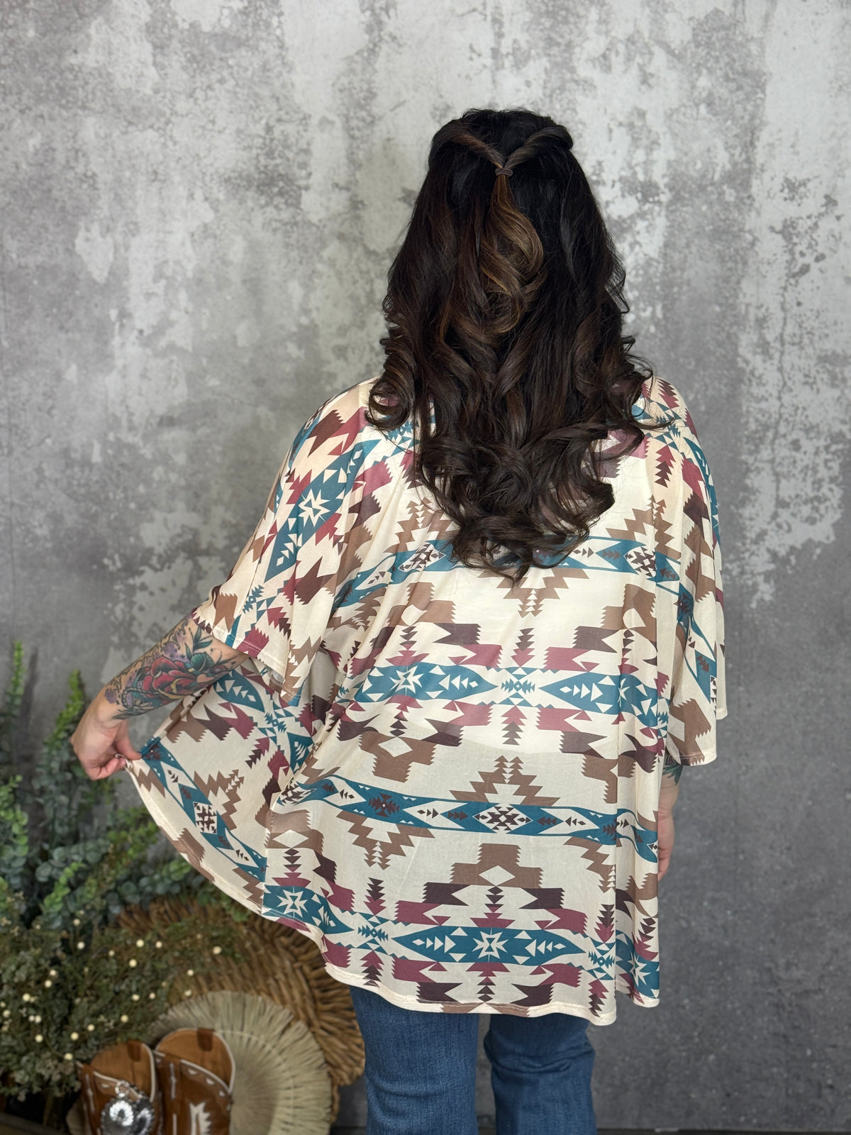 Aztec Mesh Cardigan