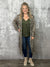 Stripe Duster - Black/Cream