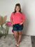Shift Soft Ribbed Top - Coral
