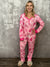 Buttery Shirley Lounge Set - Pink Christmas Tree (Small - 3X) RESTOCK