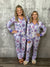 Buttery Shirley Lounge Set - Purple Snowflake (Small - 3X) RESTOCK