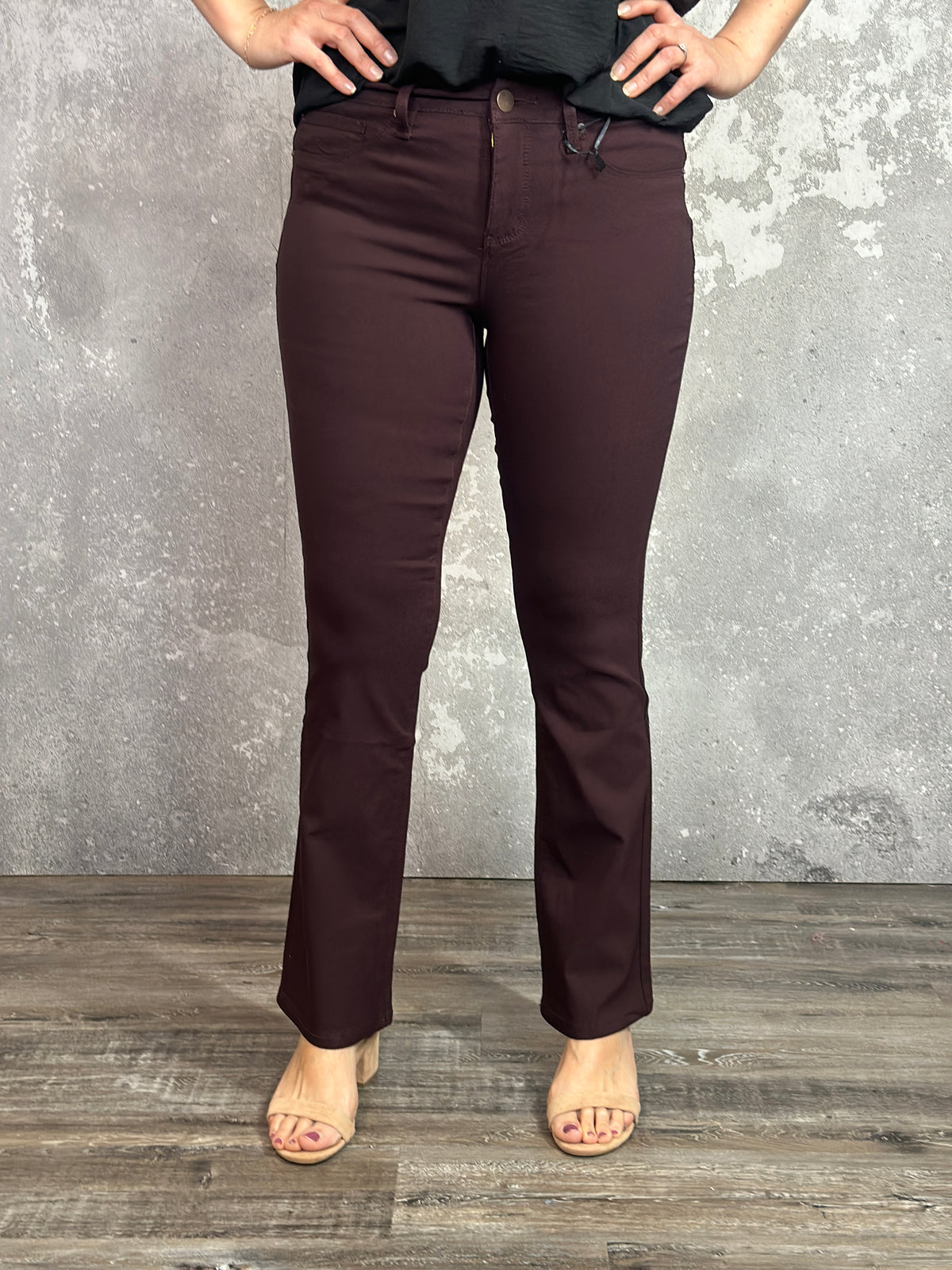 Hyperstretch Relaxed BootCut Pant - Dark Berry (Small - XL) - FINAL SALE