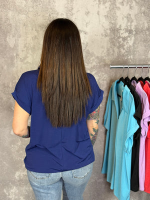 The Wrinkle Free Fairway Top - Navy (Small - 3X)