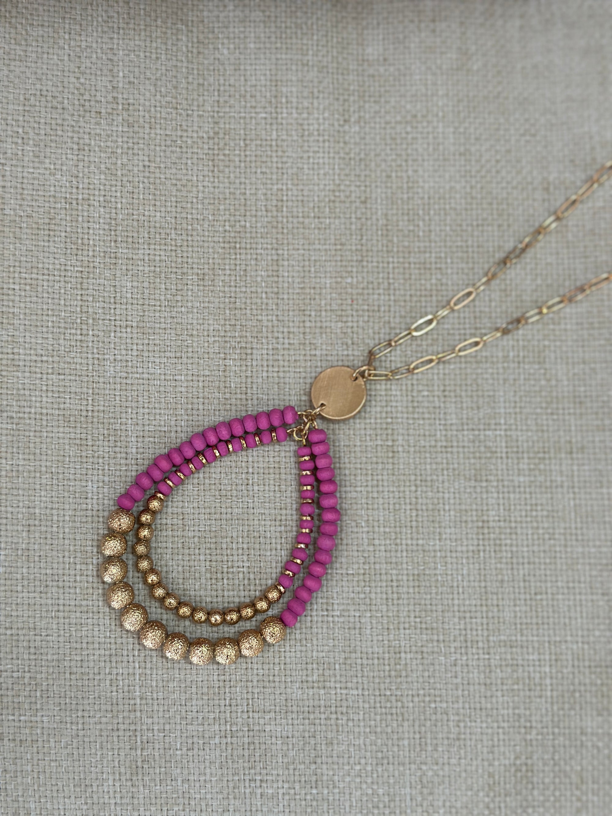 The Leala Necklace - Pink