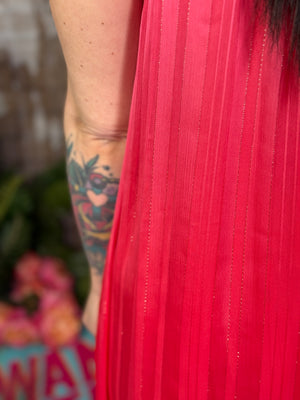 Fiesta Coral Maxi Dress (Small - 3X)