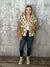 Coco Sherpa Checker Full Zip Jacket with Front Pockets