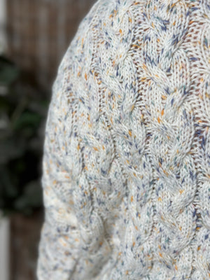 Blue/Yellow Confetti Sweater