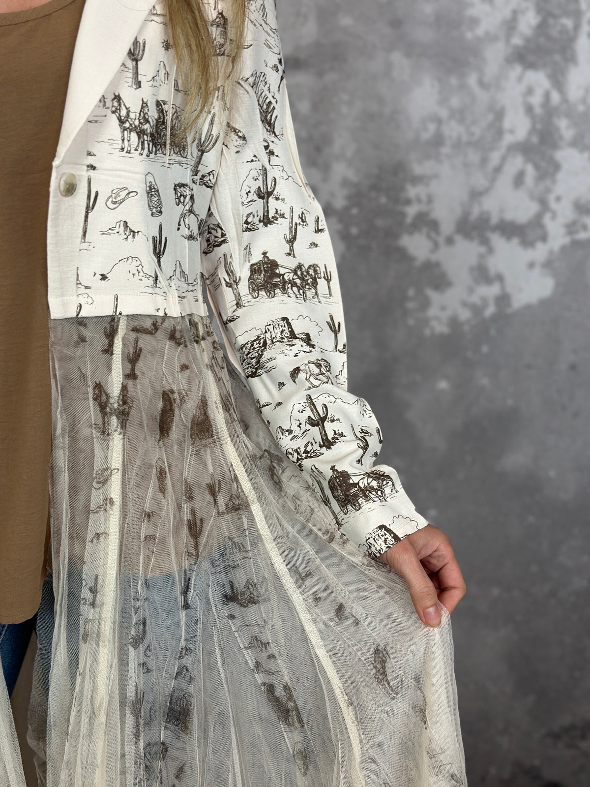 Old West Tulle Blazer (Small - 2X)