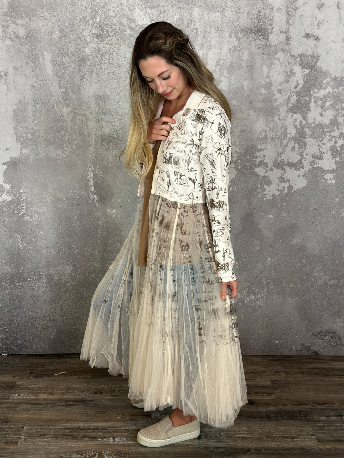 Old West Tulle Blazer (Small - 2X)