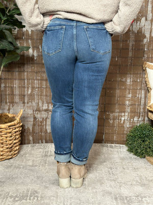 NEW Judy Blue Mid Rise Vintage Wash Boyfriend Fit Jean  (sizes 0/24-24W)
